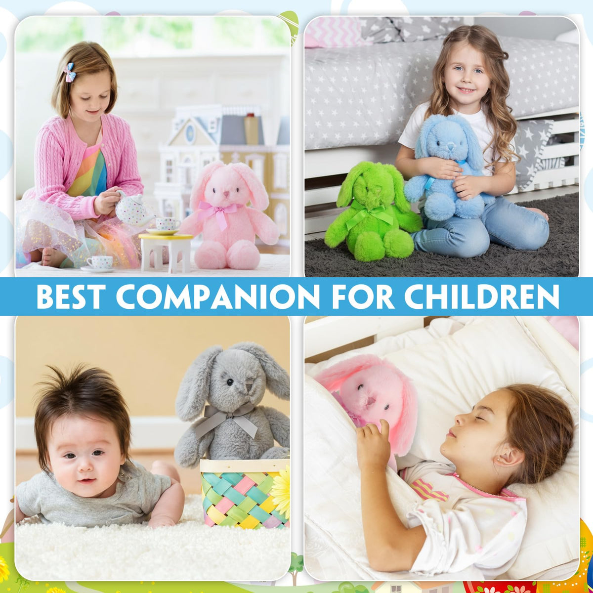 Arrowbash soft PP cotton bunny ensures durable, snug companionship.