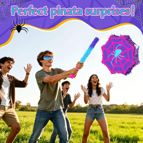 Arrowbash spider pinata durable cardboard construction withstands playful hits