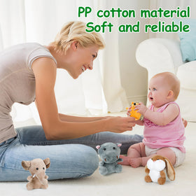 Arrozon mini plush bear: timeless cuddle buddy for nap time and rewards.