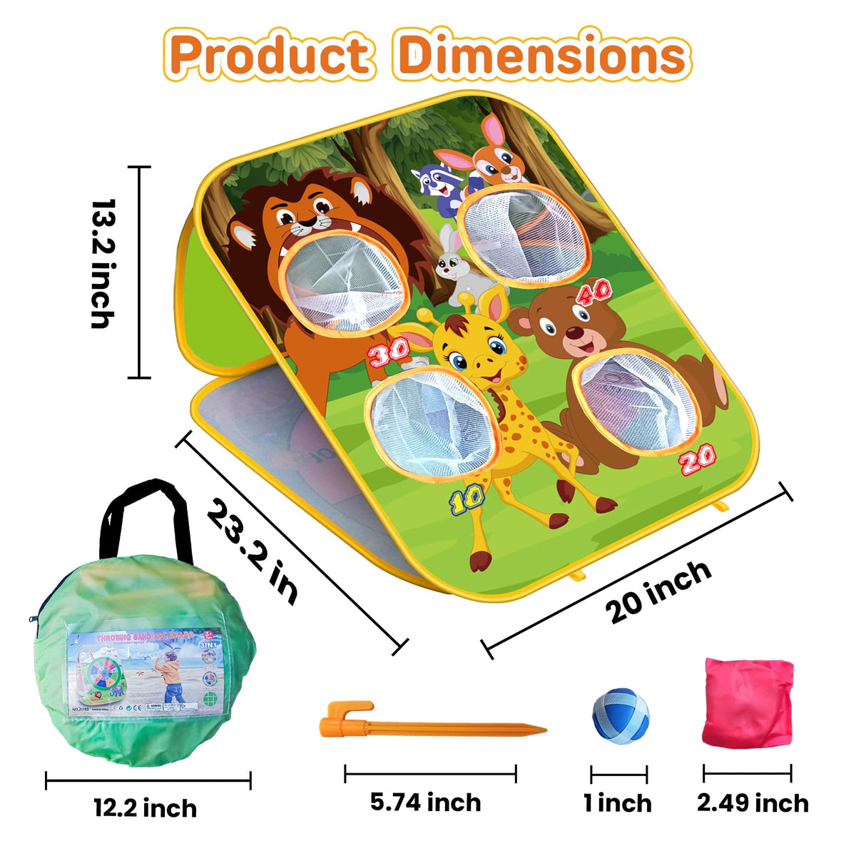 ARS Sports Animal ideal for kids ages 3-8 during park or backyard fun.