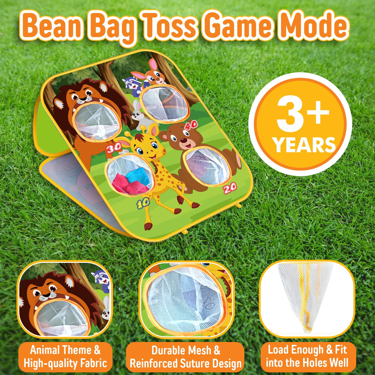 ARS Sports Animal sturdy polyester construction supports durable outdoor play.