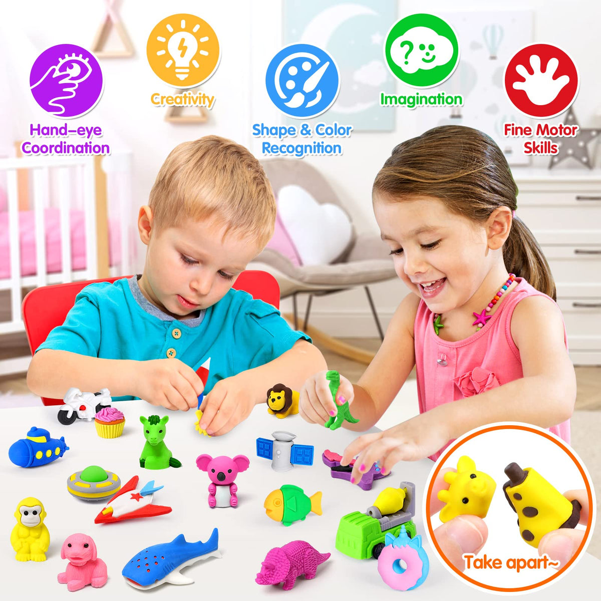 Arscniek cupcake eraser inspires creativity during lessons and crafts