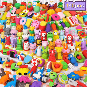 Arscniek panda eraser take-apart design promotes classroom fun and fine motor skills