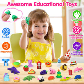 Arscniek tiger eraser colorful parts improve color recognition and sorting