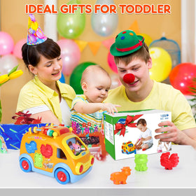 Arscniek compact size fits toddler play spaces and travel.