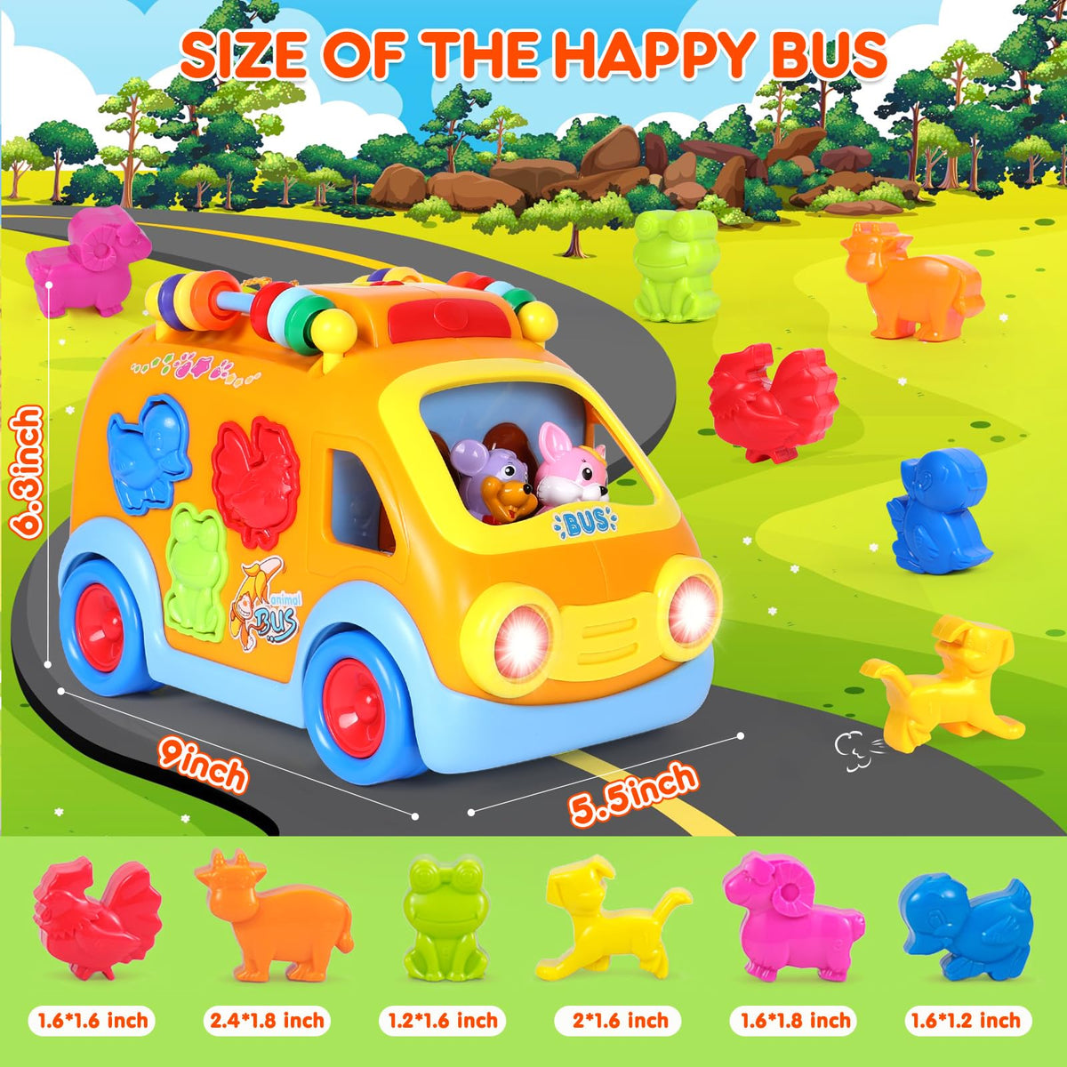 Arscniek bus built with thick ABS plastic for durability.