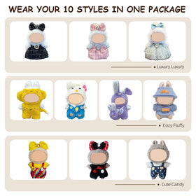 Arsfit 17cm doll dress showcases trendy design for photos and play.