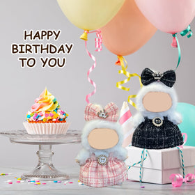Arsfit 17cm doll overalls provide chic, secure dressing.