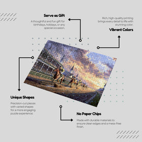 Art of Socks puzzle box details emphasize quality pieces and clear imagery.