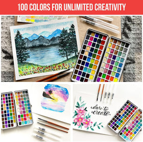 Art Vista metallic watercolors shimmer under light for rich accents