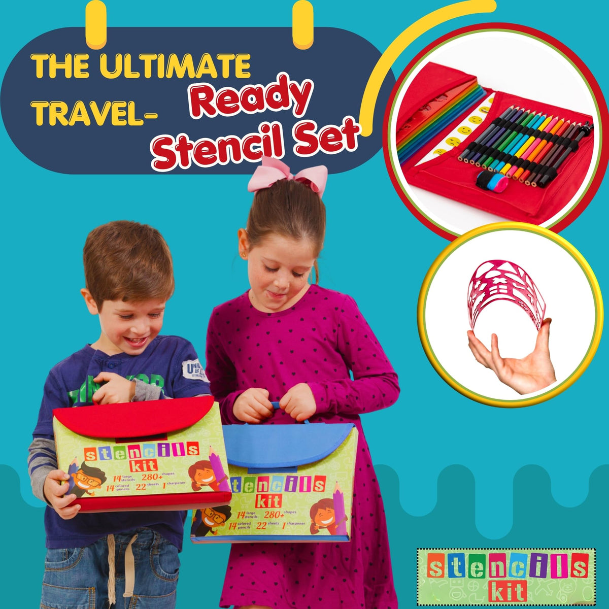 Art with Smile drawing stencils 300 shapes for endless coloring and doodling