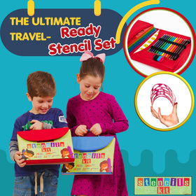Art with Smile drawing stencils 300 shapes for endless coloring and doodling