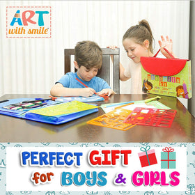 Art with Smile drawing stencils travel-on-the-go kit ready for on-the-road art