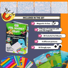 Art with Smile Foil Art Kit foil sheets add bright color on demand.