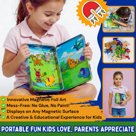 Art with Smile Foil Art Kit mess-free design prevents glue mess.