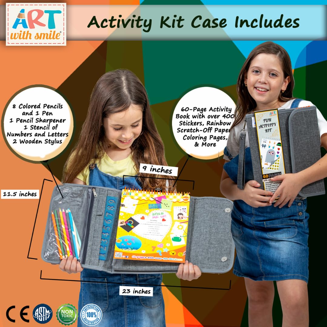 Art with Smile sixty page activity book invites imaginative drawing