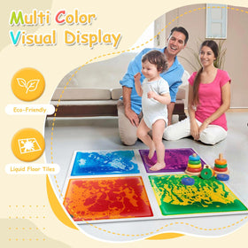 Art3d sensory tiles featured in a daycare play corner.