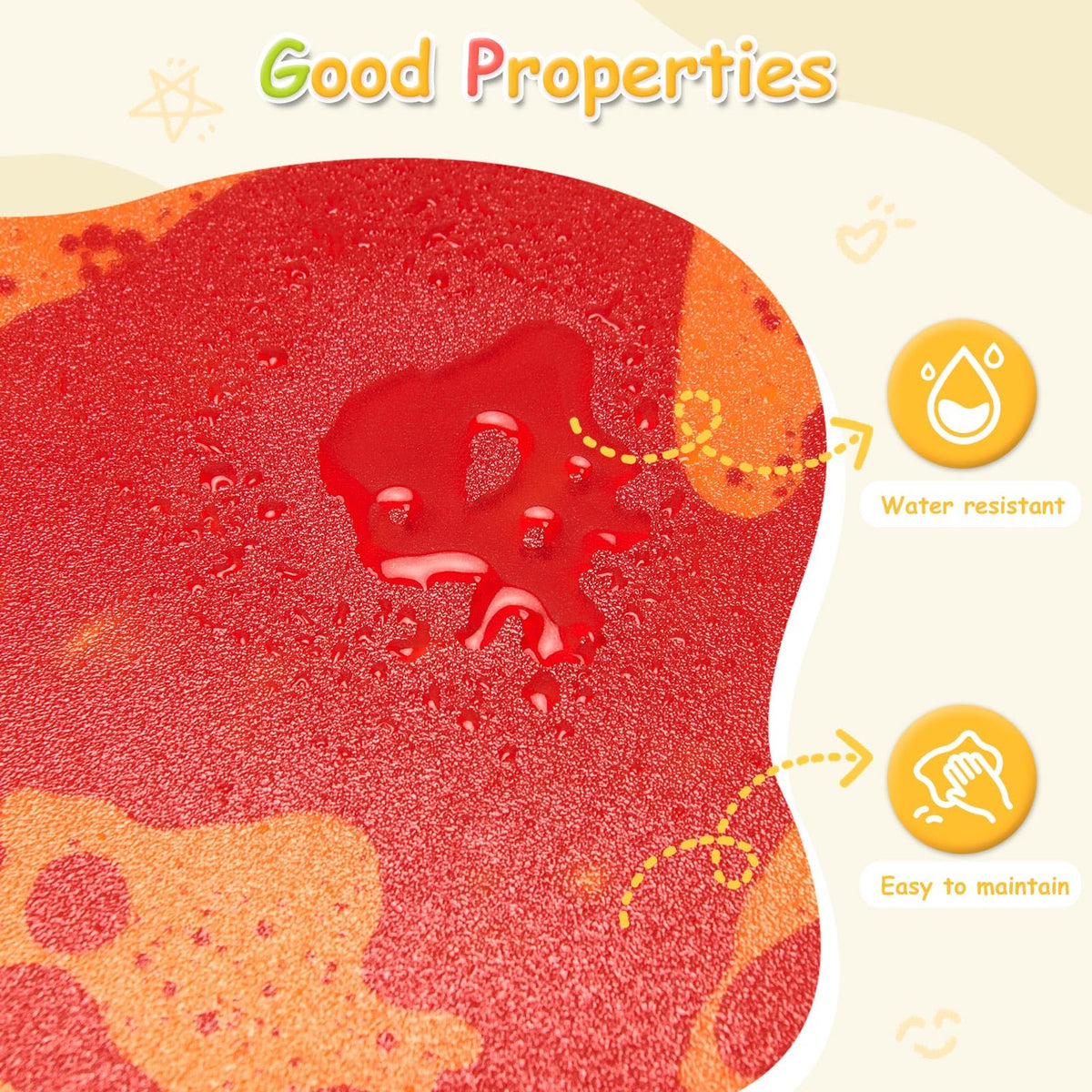 Art3d liquid sensory floor tile ideal for playrooms and classrooms.