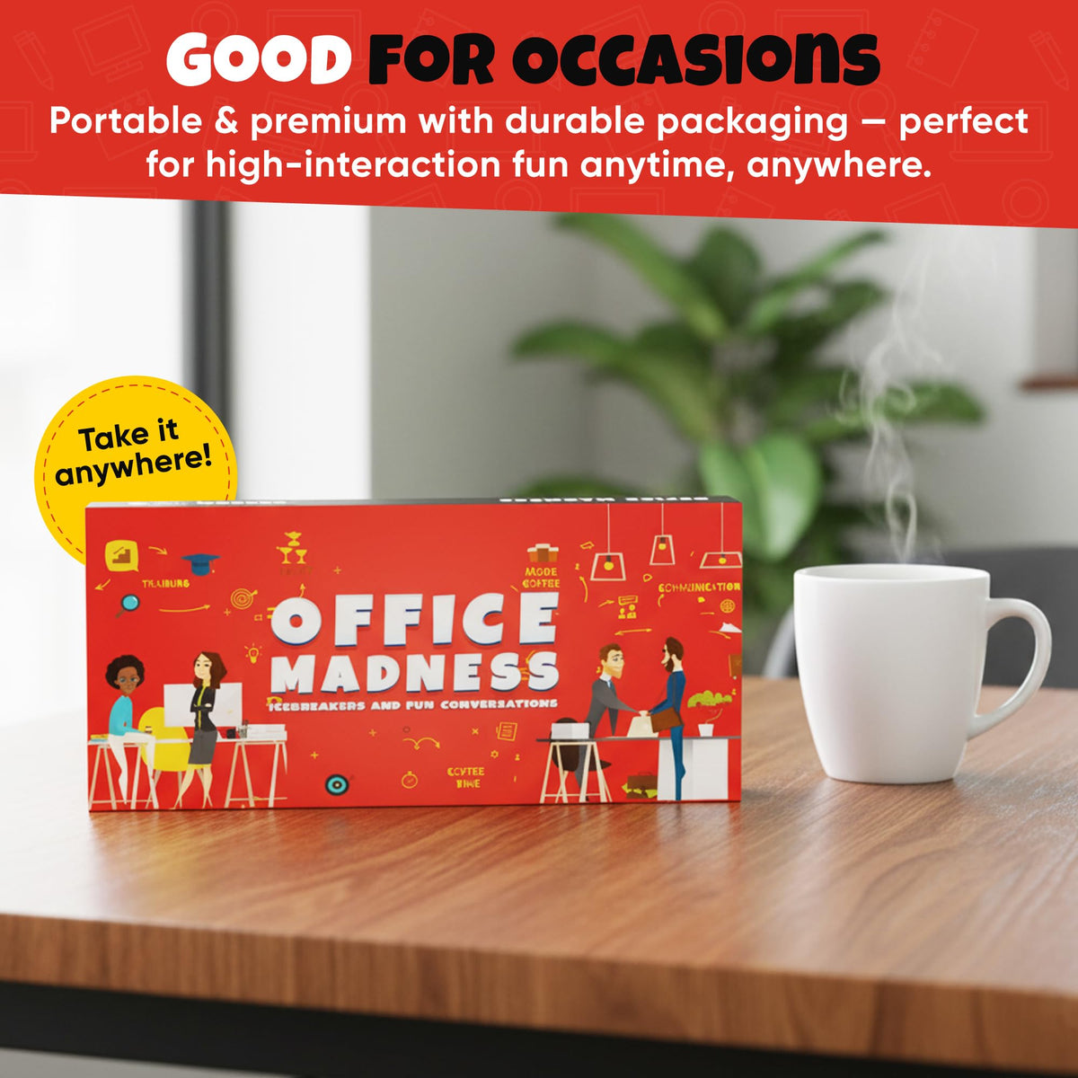 ARTAGIA Office Madness retreat-pack captures versatile use at offsite workshops.