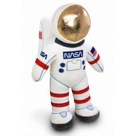 ArtCreativity 12-inch astronaut plush with patches sparks imaginative play.