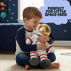 12-inch astronaut plush for galaxy party decorations and kid-friendly decor.