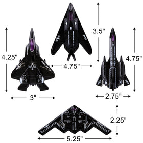 ArtCreativity B-2 bomber diecast—durable metal build for everyday fun.