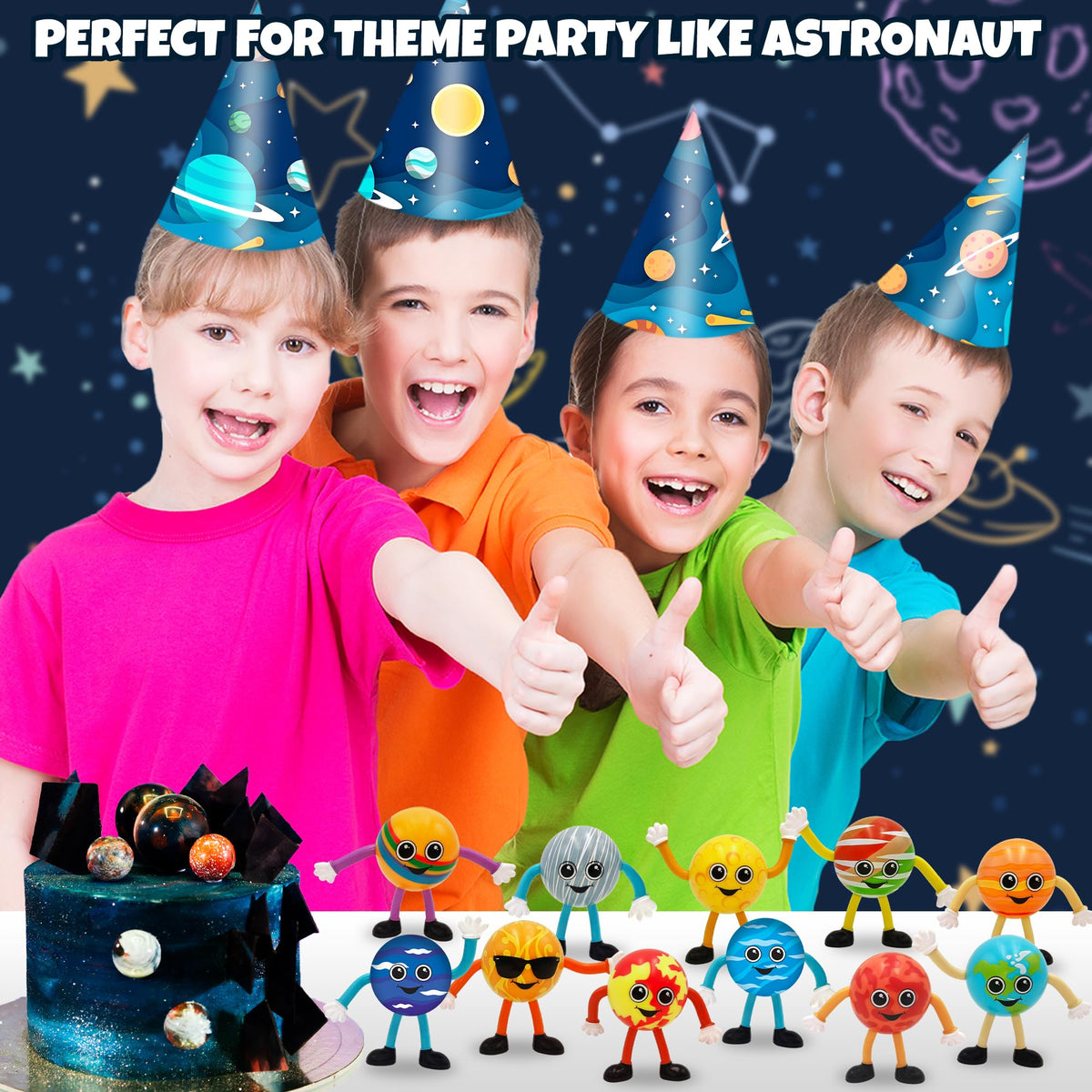 ArtCreativity Bendable Planets Moon: calming fidget toy for travel and classroom use