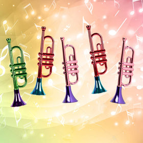 ArtCreativity party trumpets as birthday favors for boys and girls