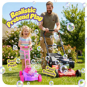 ArtCreativity Bubble Lawn Mower shown as a fun gift idea for toddlers