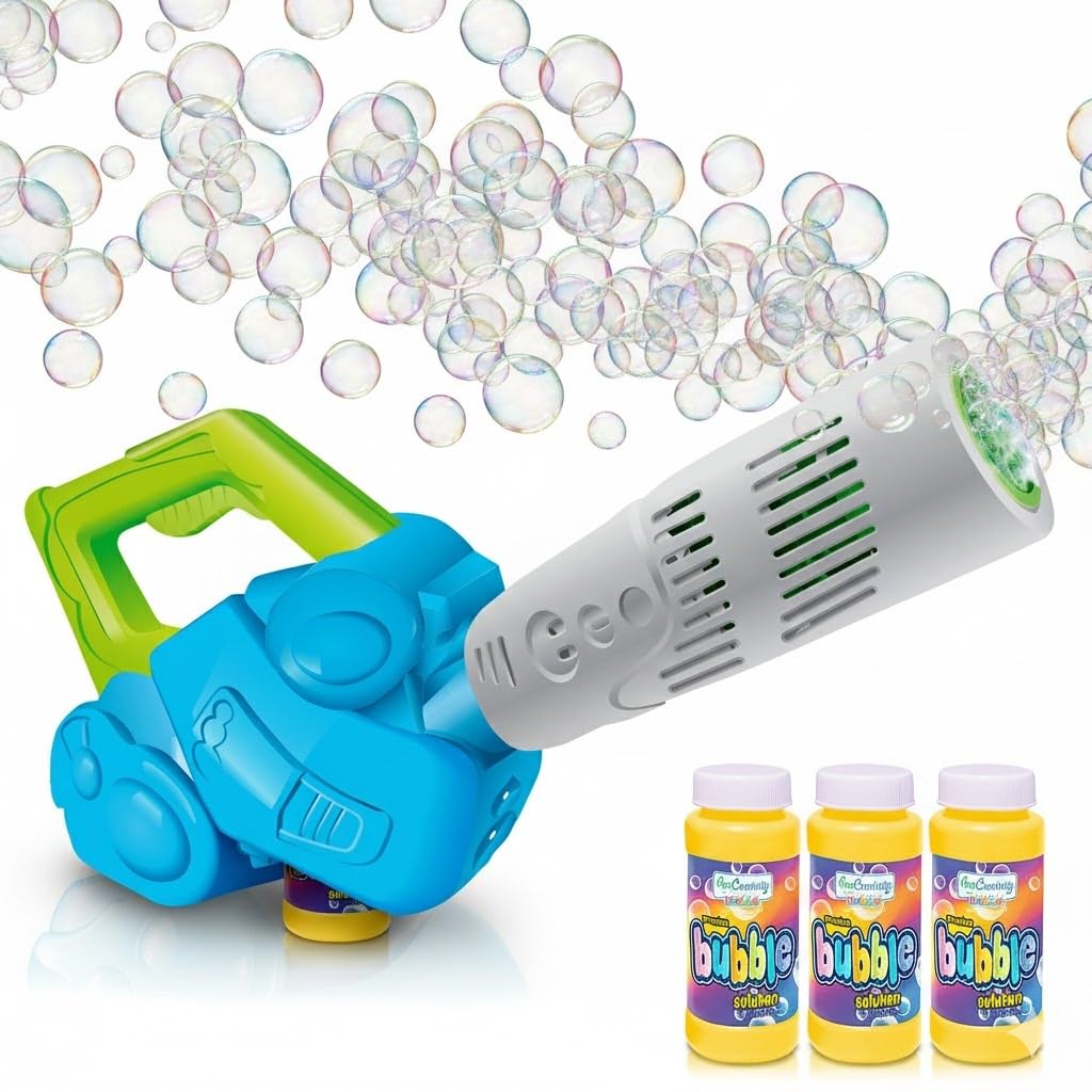 ArtCreativity Bubble Leaf Blower in action, ideal for outdoor play and motor skills.