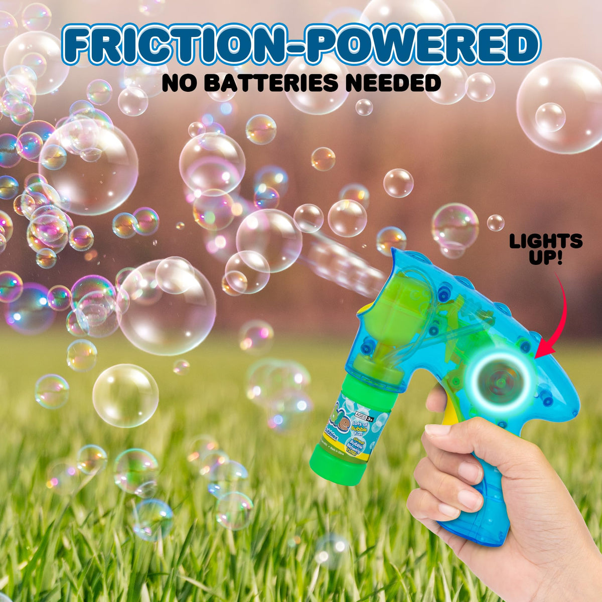 ArtCreativity bubble solution included to start play immediately with kid-safe fluid.