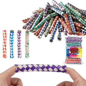 ArtCreativity Chinese finger traps 72-pack, durable bamboo for hours of fun