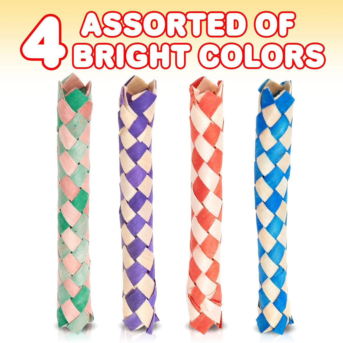 Piñata filler option: ArtCreativity finger traps in rainbow colors