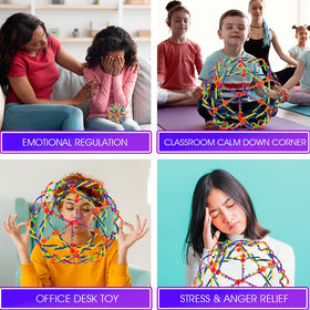ArtCreativity colorful sphere design adds vibrant desk decor and conversation.