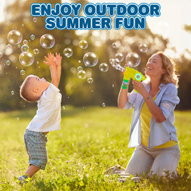 ArtCreativity compact and lightweight bubble guns fit small hands for portable fun.