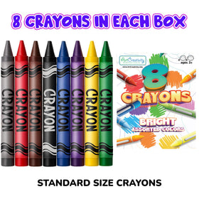 ArtCreativity non-toxic crayons ensure safe play during group art projects.