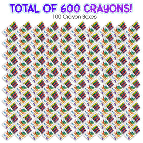 ArtCreativity crayons 100 packs of 6 colors for projects