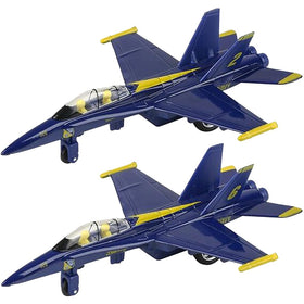 ArtCreativity diecast F-18 Blue Angels pullback jets set of 2 for play