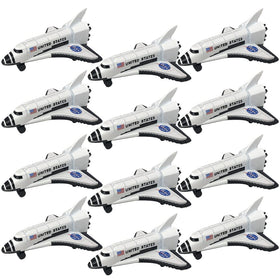 ArtCreativity diecast space shuttles 12-pack for realistic pretend play and collectability