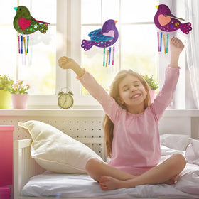 3D bird assembly in ArtCreativity wind chime kit