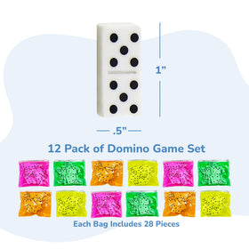 ArtCreativity domino set green bag encourages quick math practice through play.