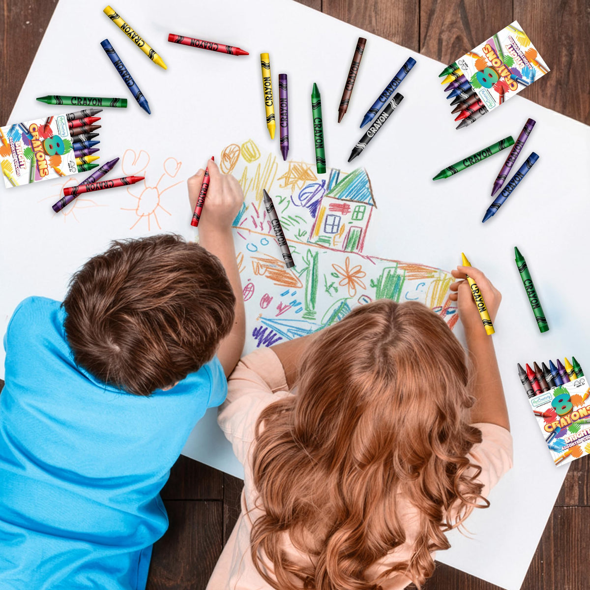 ArtCreativity full-size crayons glide smoothly for long-lasting drawing sessions.