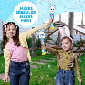 ArtCreativity Easter Bunny Bubble Wand measures 14 inches for easy handling