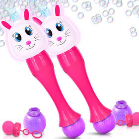 ArtCreativity Easter Bunny Bubble Wand 14in for outdoor play with bubbles