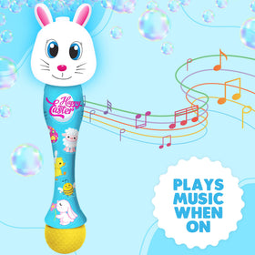 ArtCreativity Easter Bunny Bubble Wand LED lights and music for added delight