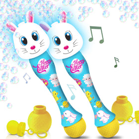 ArtCreativity Easter Bunny Bubble Wand set of two for shared outdoor fun