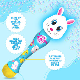 ArtCreativity Easter Bunny Bubble Wand top bubbles release for magical moments