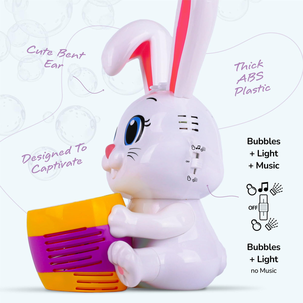 ArtCreativity Bunny Bubble Machine Easter-centrepiece elevates celebrations for kids and families.