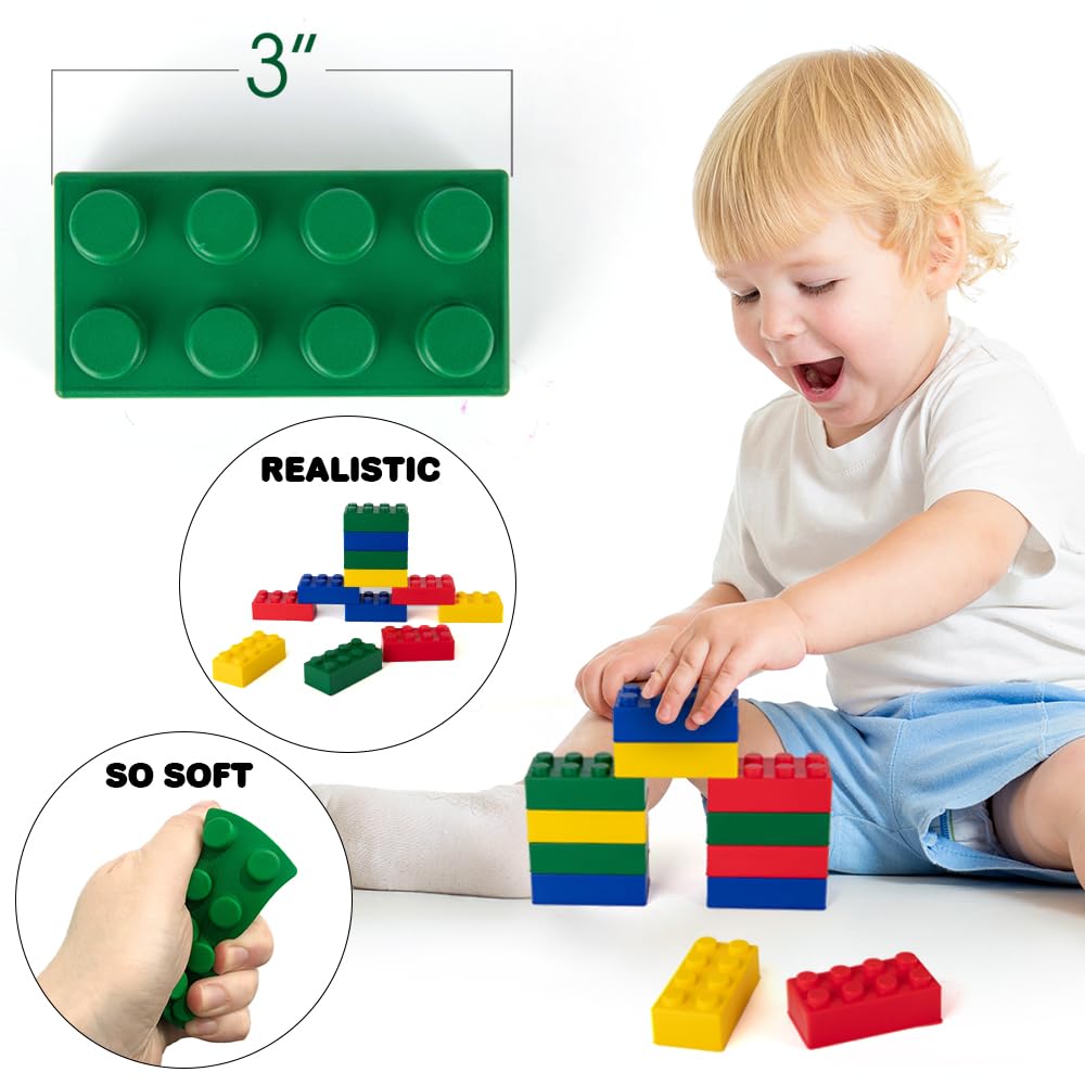 ArtCreativity foam blocks close-up—durable squeezable toys for calming desk breaks.