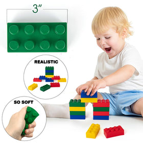 ArtCreativity foam blocks close-up—durable squeezable toys for calming desk breaks.